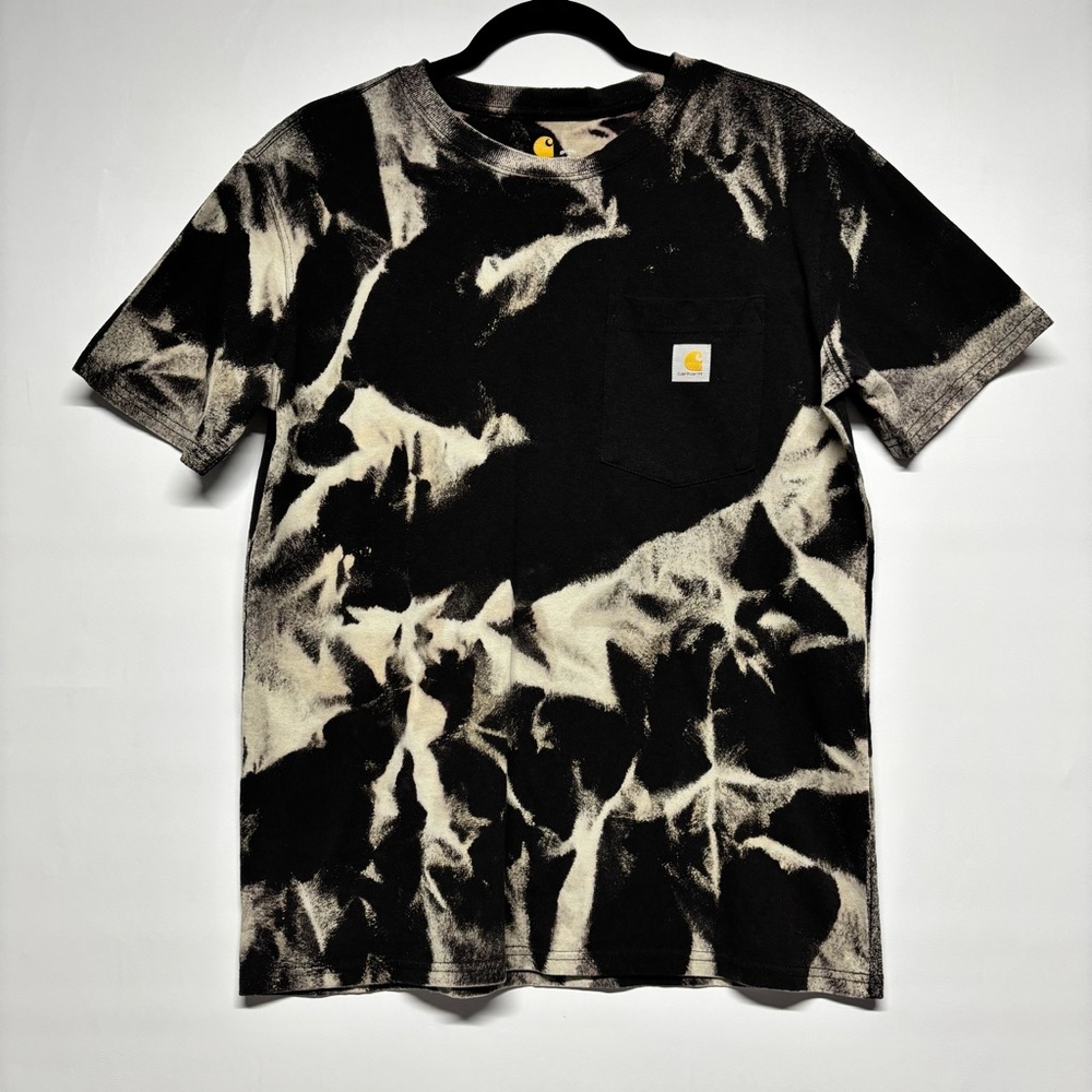 ✨Carhartt Original Fit Men's Black&Gray T-Shirt Short Sleeve Size S